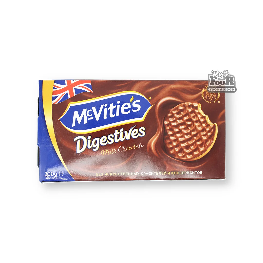 Печенье «McVities Digestives Milk Chocolate» глазированное 200г